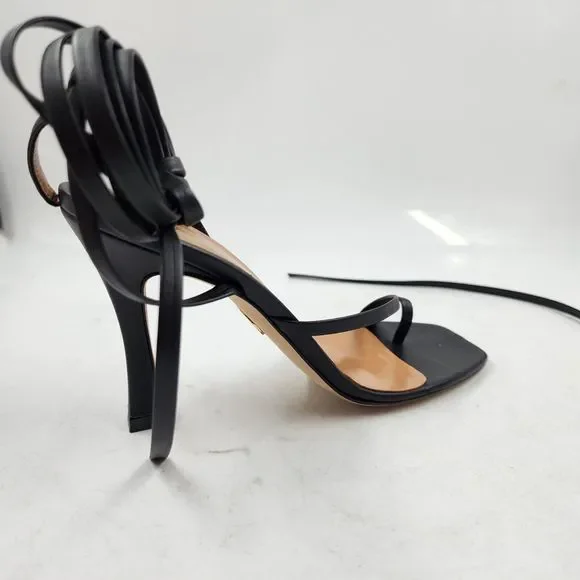 Brother Vellies Bike Strappy Tassel High Heel Sandals Women's 6 Midnight Lace Up - Picture 13 of 15